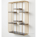 modern living room shelving gold wrought iron bookshelf